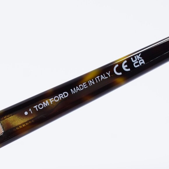 Tom Ford FT5961-B 052 Eyeglasses Havana 49mm Square Frame, Blue Light Block - Picture 9 of 10